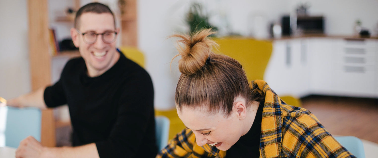 Book your first 1-on-1 session for FREE now. Please select Single Session and check out with code "FREEFIRST" to get your first session on us! Client ending the session with joy and laughter.